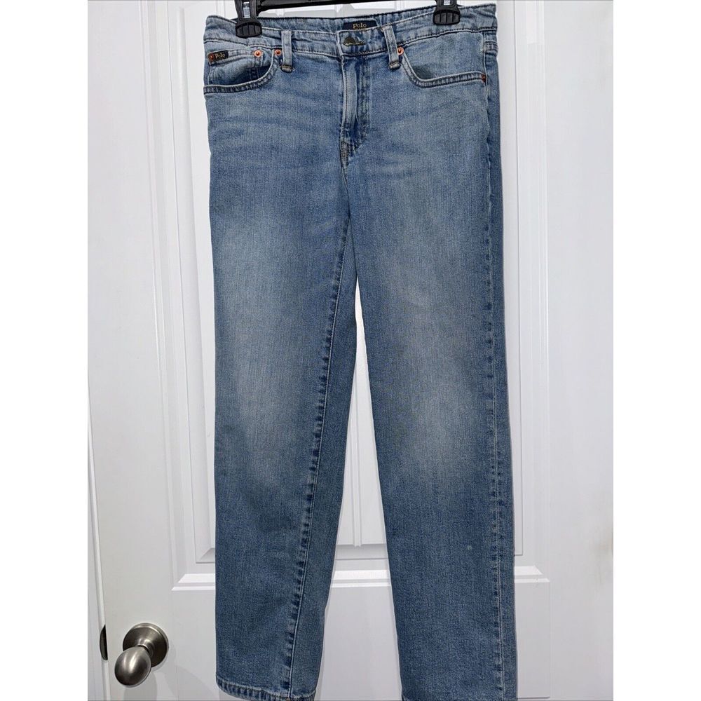 Polo by Ralph Lauren Straight Leg Jeans in Light Blue Denim